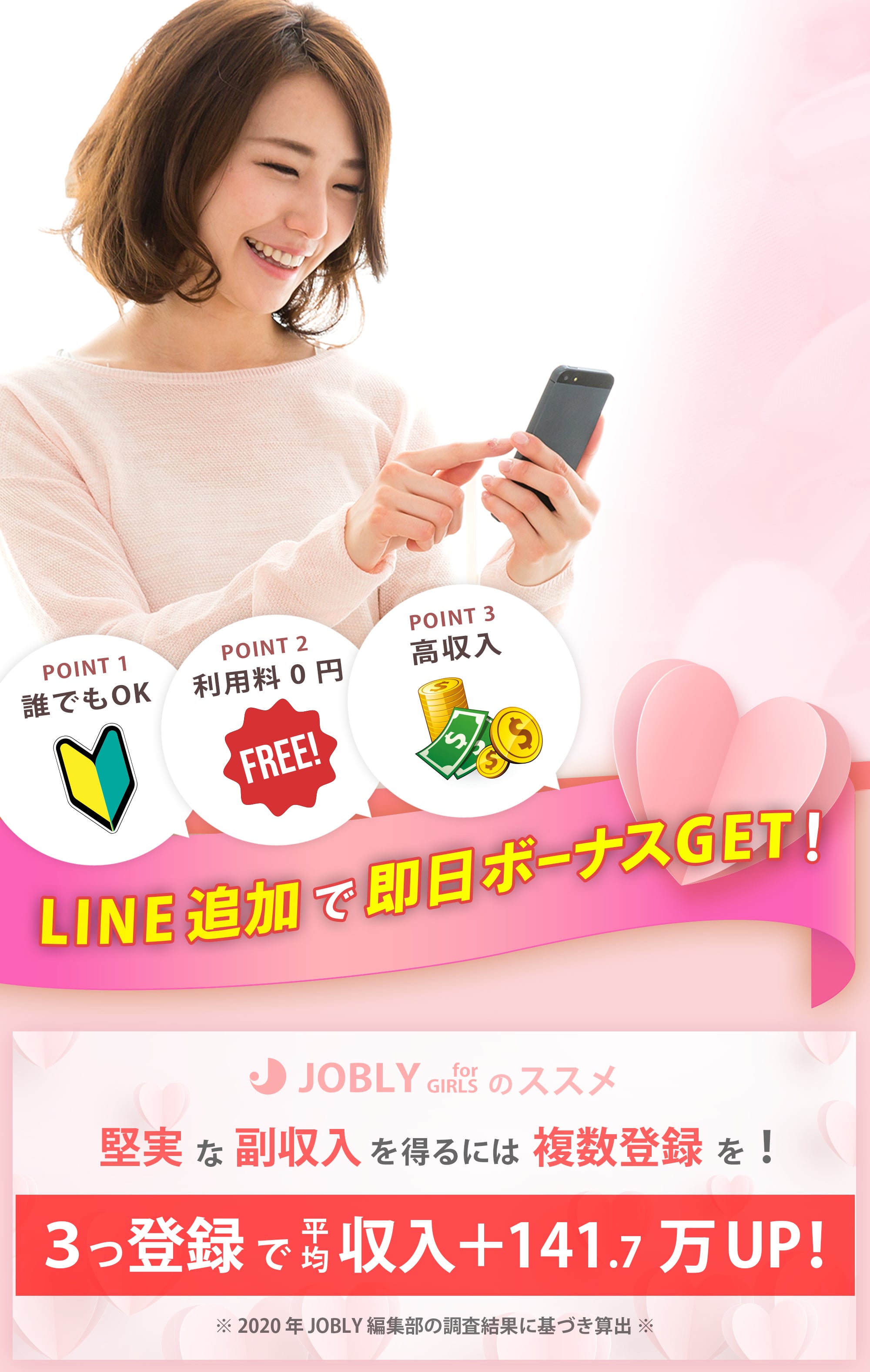 女性におすすめの副業 Best 5 Jobly